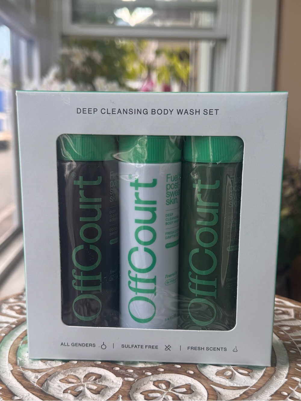 OffCourt Deep Cleansing Body Wash Gym Bag Companion Travel Trio 3 x 3.4 oz New - Picture 2 of 6
